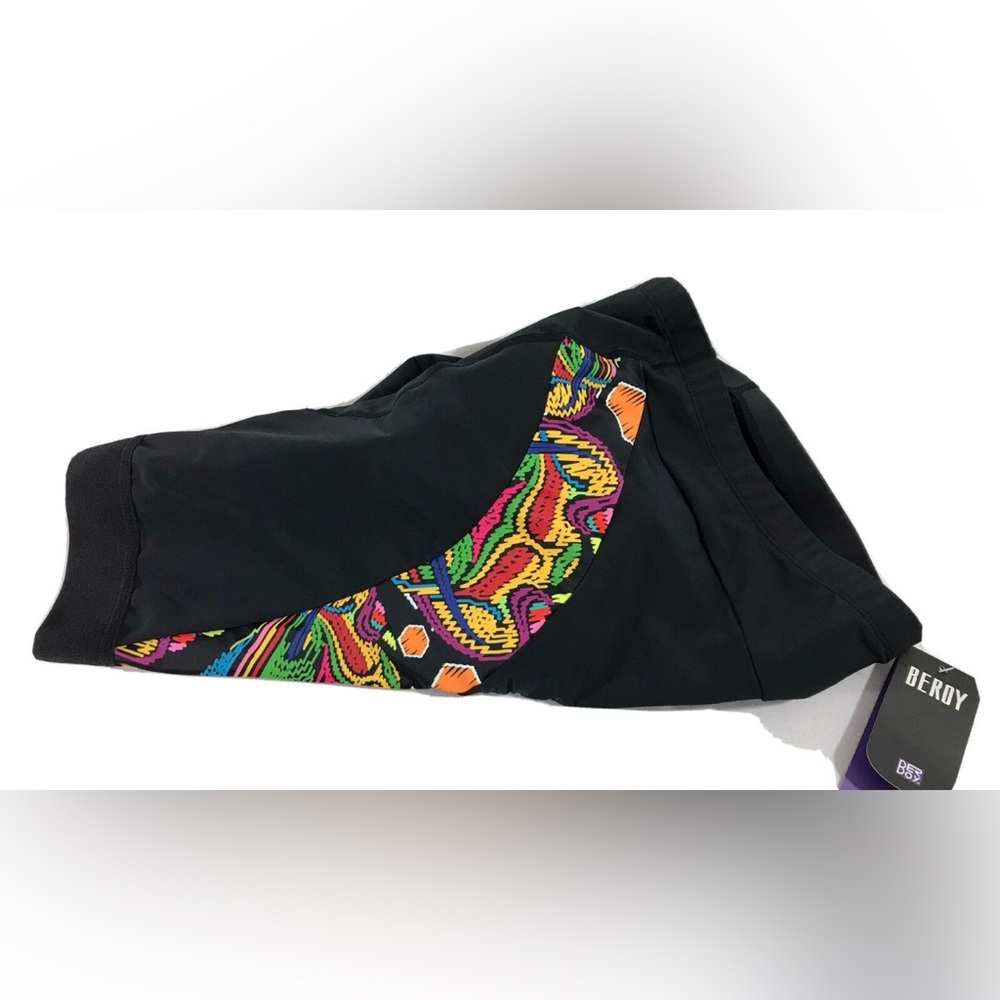 BEROY Cycling Bike Shorts Women’s Black/Multicolor  - Size 3XL